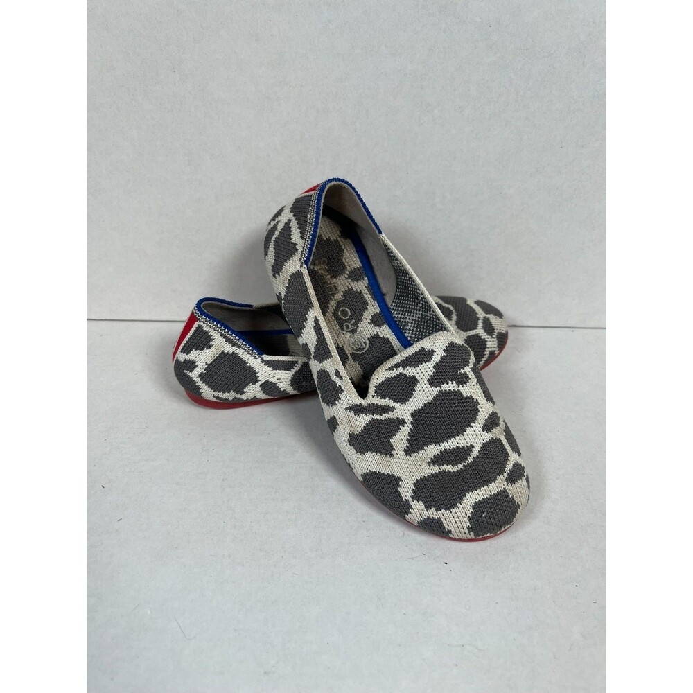 Kids Rothy Cow Print Ballet Flats size 12 Washable Kids shoes